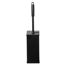 Toiletborstelhouder Quartz zwart RVS incl. borstel