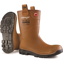 Dunlop Purofort RigPro werklaars bruin gevoerd