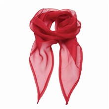 Dames shawl rood transparant