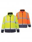 Fleecevest or/navy Hi-Vis