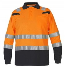 Hydrowear poloshirt Marbella FR-AST oranje/zwart