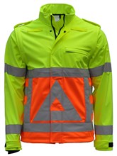 Softshell verkeersregelaar geel/oranje