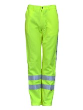 Werkbroek stretch RWS fluor geel