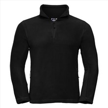 Russell fleece sweater Quarter Zip zwart