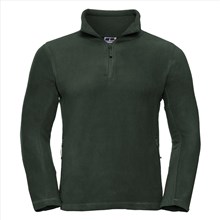 Russell fleece sweater Quarter Zip forrest green