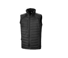 Bodywarmer Result softshell - padded zwart/zwart 