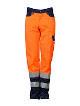 Werkbroek A-line Hi-Vis oranje / navy