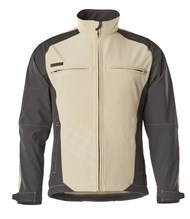 Mascot softshell Dresden licht khaki / zwart