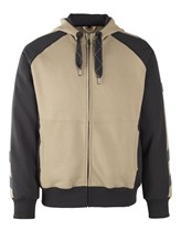Mascot capuchontrui rits Wiesbaden lichtkhaki/zwart
