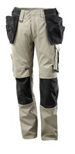 Mascot werkbroek Kassel licht khaki / zwart