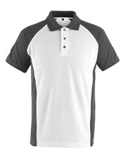 Mascot poloshirt Bottrop wit / donker antraciet