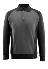 Mascot polosweater Magdeburg d.antraciet/zwart