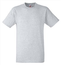T-shirt ronde hals Fruit of the Loom Heather Grey
