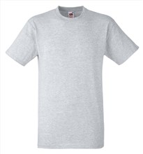 T-shirt ronde hals Fruit of the Loom Heather Grey