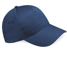 Cap 5-panel brushed cotton navy