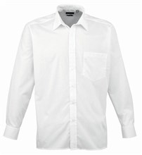 Herenoverhemd Premier Poplin LS wit