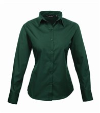 Damesblouse Premier Poplin LS bottle green