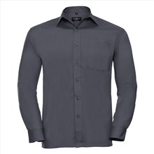 Herenoverhemd Russell Classic fit antraciet LS mt 4XL