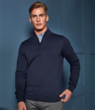 Premier Zip Neck Sweater charcoal
