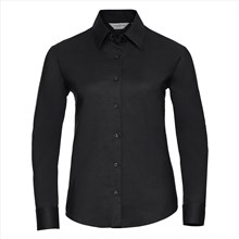 Russell herenoverhemd classic Oxford LS zwart