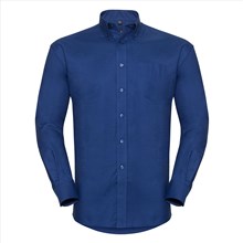 Russell herenoverhemd classic Oxford LS Bright Royal