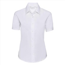 Damesblouse Russell classic Oxford SS wit
