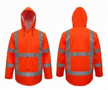 Regenjas RWS PU stretch oranje