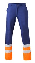 Havep broek 8397 k.blauw/oranje