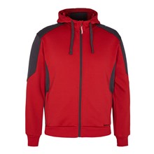 Engel Galaxy Hoody Full Zip rood/antraciet