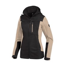 FHB Softshelljack Julia beige/zwart