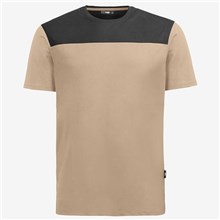 FHB heren T-shirt Knutt beige/zwart