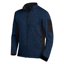 Fleecejack FHB Christoph marine/zwart
