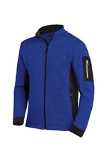 Fleecejack FHB Christoph marine/zwart