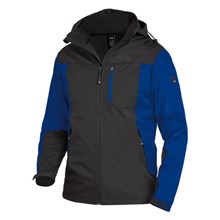 Softshell jas FHB Jannik kobalt/zwart