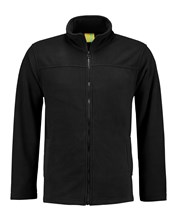 L&S Polar Fleecevest zwart for him