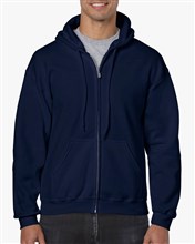 Gildan full zipp hooded navy