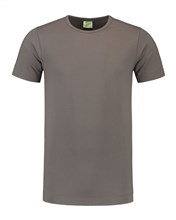 L&S T-shirt crewneck cot/elast for him pearl grey