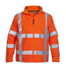Hydrowear softshell jack Toulon fluor oranje