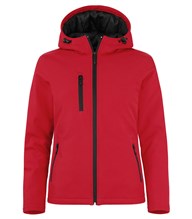 Clique Padded Hoody Softshell Women rood