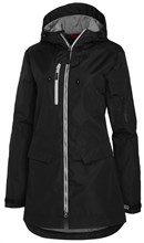 Long shell Jacket Ladies zwart mt 40