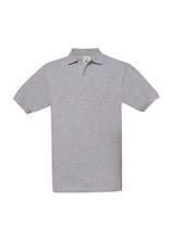 B&C Poloshirt Safran heather grey