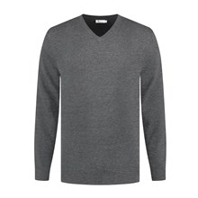 Pullover Unisex Porto V-hals darkgrey