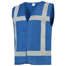 Veiligheidsvest reflectie royal blue