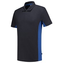 Polo bi-color navy/k.blauw