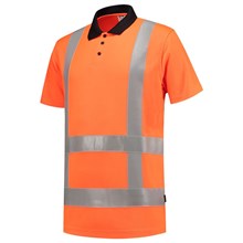 Poloshirt RWS Birdseye fluororanje korte mouw