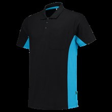 Polo bi-color grey/black