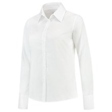Damesblouse basic Oxford wit