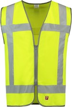 Veiligheidsvest met rits RWS geel