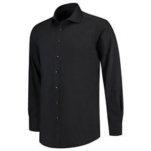 Overhemd stretch slim fit zwart heren