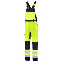 Amk.overall High Vis bi-color fluor geel/navy